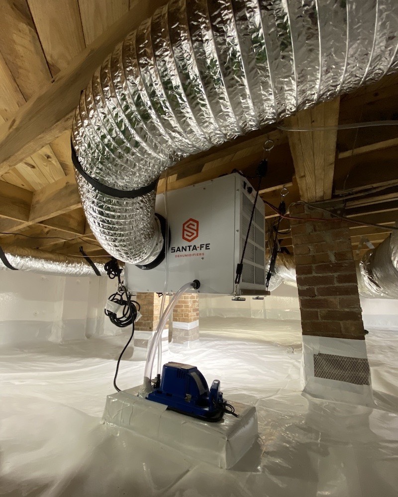crawl space dehumidification
